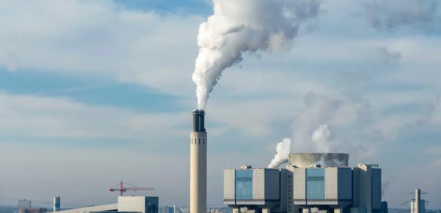 a plant that produces upstream and downstream emissions