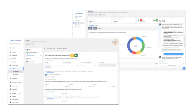 Le Carbon Cockpit, logiciel de comptabilité carbone de D-Carbonize